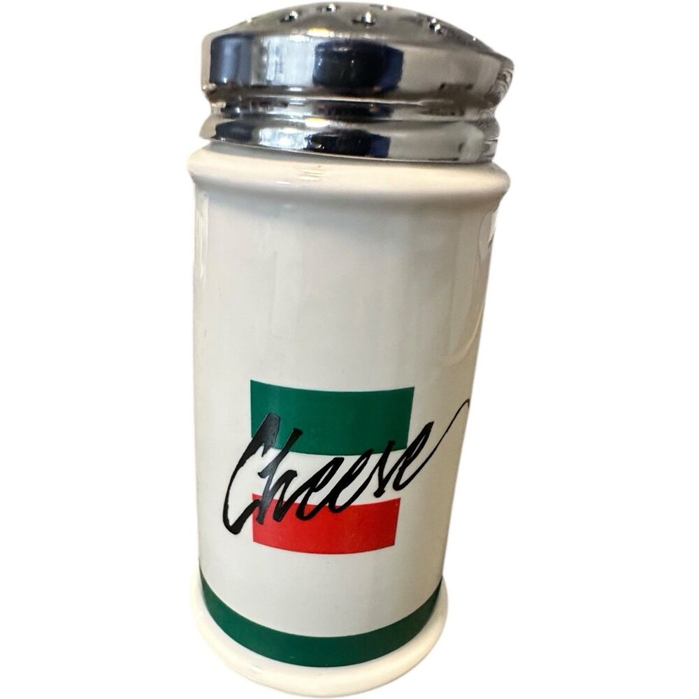 Vtg Benson & Hedges Signature Italian Flag Ceramic Grated Parmesan Cheese Shaker